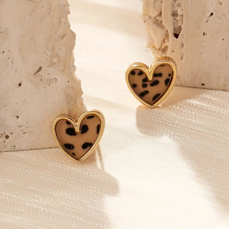 Mini Delicate Heart Shaped Stud Earrings