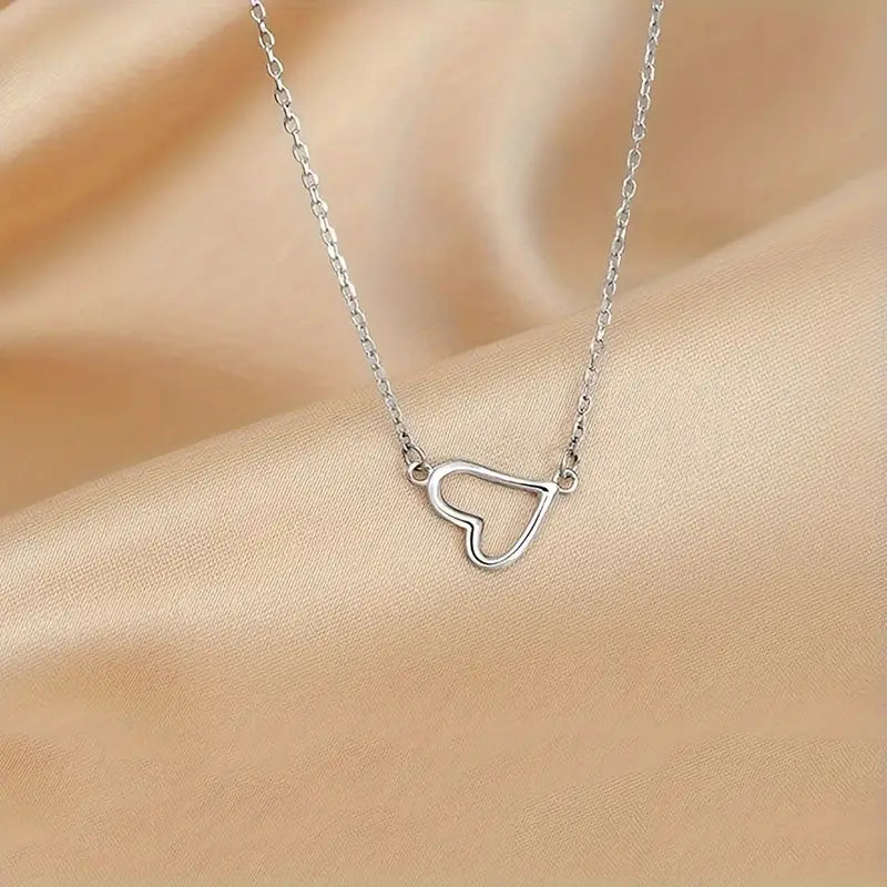 Vintage Cute Love Heart Pendant Necklace